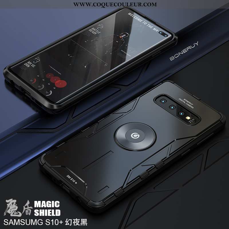 Coque Samsung Galaxy S10+ Personnalité Incassable Téléphone Portable, Housse Samsung Galaxy S10+ Ten