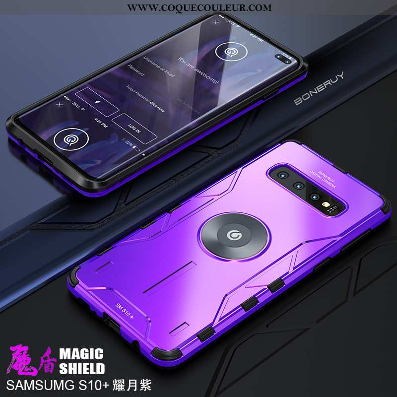 Coque Samsung Galaxy S10+ Personnalité Incassable Téléphone Portable, Housse Samsung Galaxy S10+ Ten