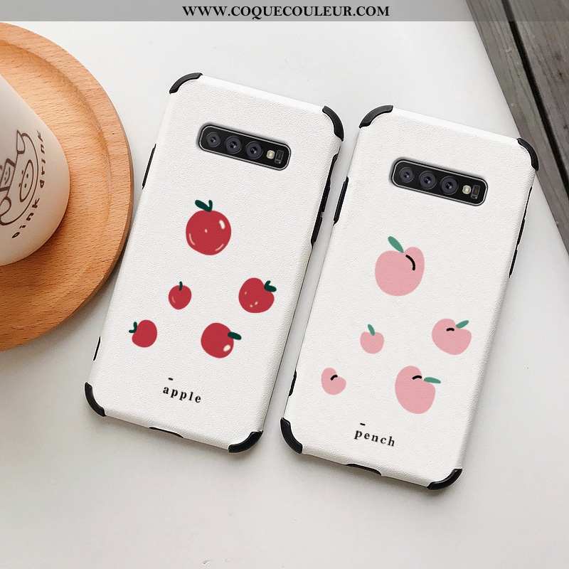 Housse Samsung Galaxy S10+ Personnalité Soie Mulberry Frais, Étui Samsung Galaxy S10+ Dessin Animé M