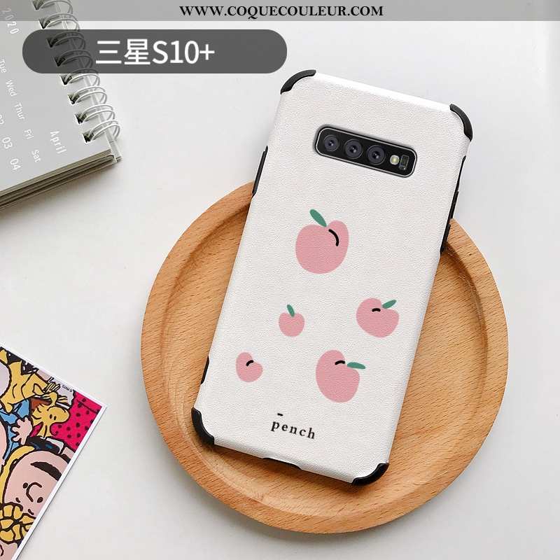 Housse Samsung Galaxy S10+ Personnalité Soie Mulberry Frais, Étui Samsung Galaxy S10+ Dessin Animé M