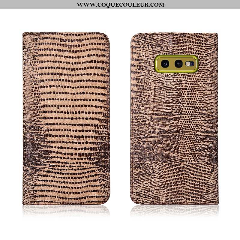 Étui Samsung Galaxy S10e Cuir Véritable Coque Protection, Samsung Galaxy S10e Cuir Nouveau Noir