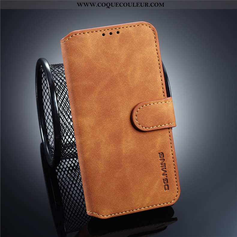 Coque Samsung Galaxy S10e Délavé En Daim Cuir Étui, Housse Samsung Galaxy S10e Personnalité Business