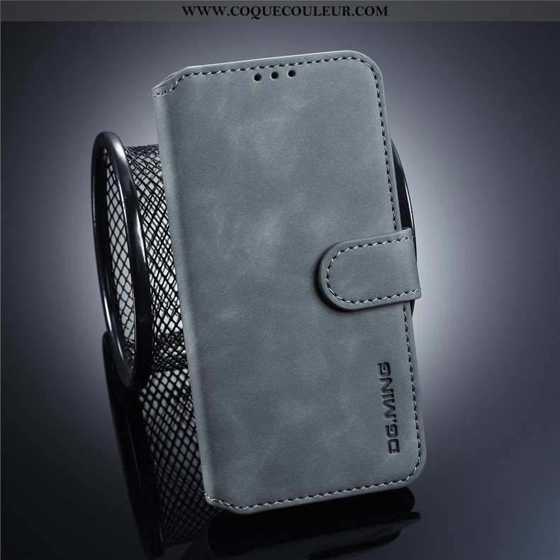 Coque Samsung Galaxy S10e Délavé En Daim Cuir Étui, Housse Samsung Galaxy S10e Personnalité Business