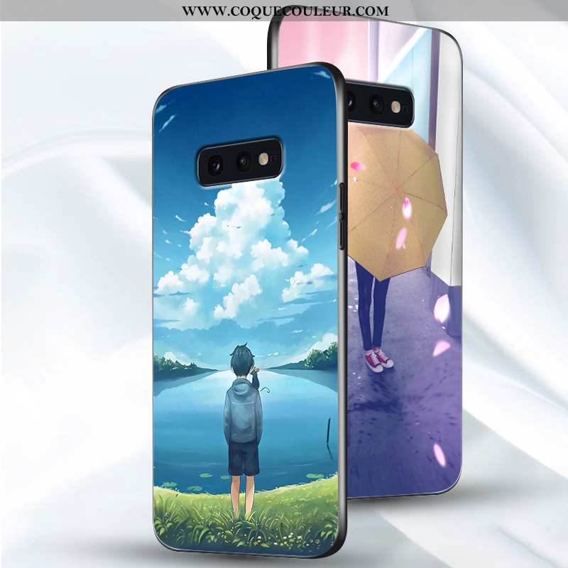 Coque Samsung Galaxy S10e Ultra Créatif, Housse Samsung Galaxy S10e Légère Étui Bleu