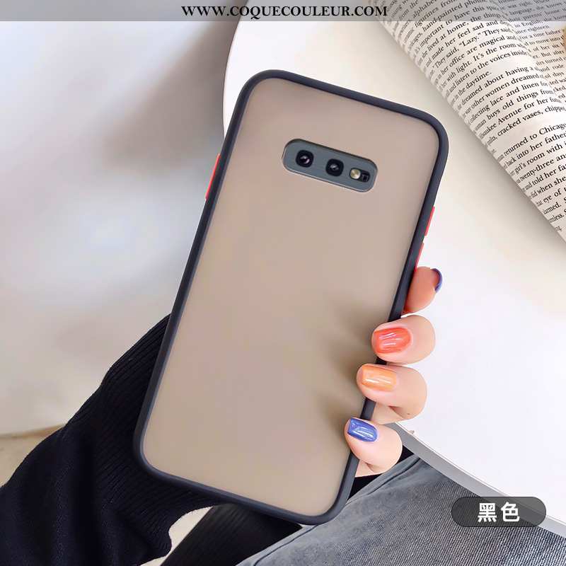 Étui Samsung Galaxy S10e Protection Coque Fluide Doux, Samsung Galaxy S10e Transparent Rouge