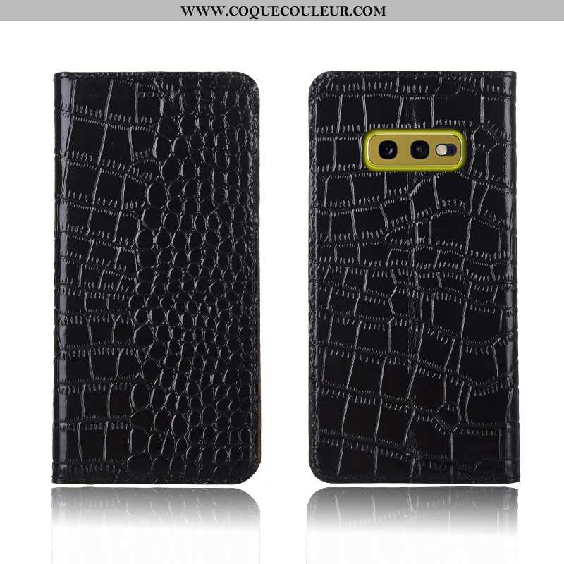 Coque Samsung Galaxy S10e Protection Étui Clamshell, Housse Samsung Galaxy S10e Cuir Véritable Nouve