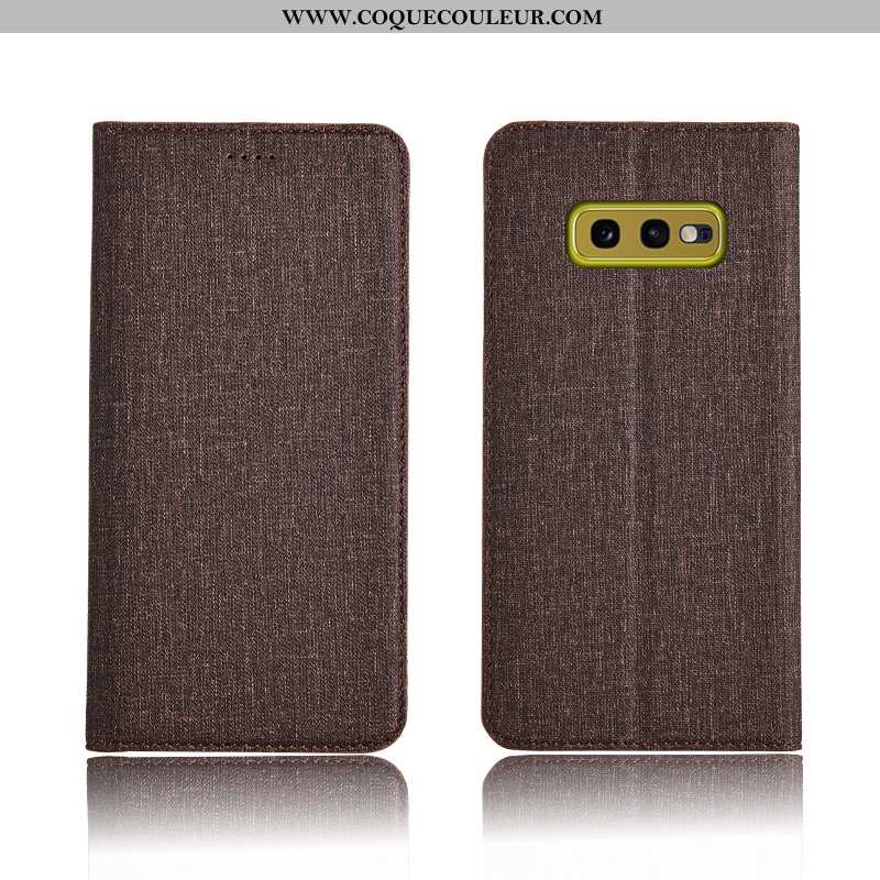 Étui Samsung Galaxy S10e Protection Nouveau Téléphone Portable, Coque Samsung Galaxy S10e Cuir Bleu