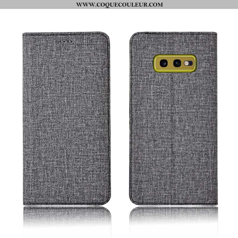 Étui Samsung Galaxy S10e Protection Nouveau Téléphone Portable, Coque Samsung Galaxy S10e Cuir Bleu