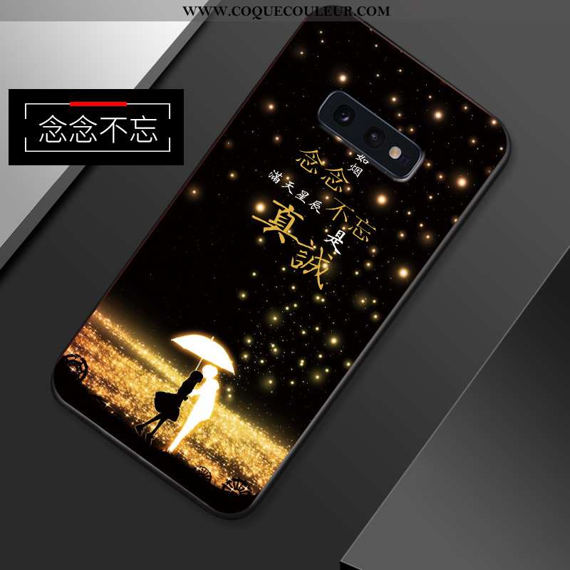 Coque Samsung Galaxy S10e Créatif Amoureux, Housse Samsung Galaxy S10e Ultra Légère Bleu Foncé