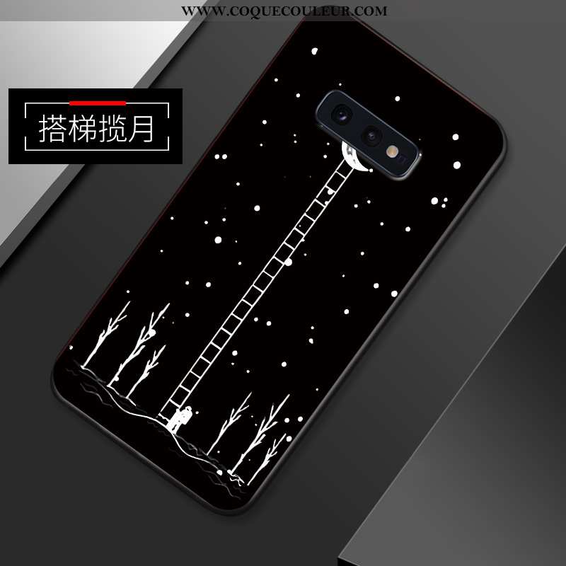 Coque Samsung Galaxy S10e Créatif Amoureux, Housse Samsung Galaxy S10e Ultra Légère Bleu Foncé