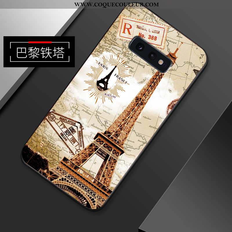 Coque Samsung Galaxy S10e Créatif Amoureux, Housse Samsung Galaxy S10e Ultra Légère Bleu Foncé