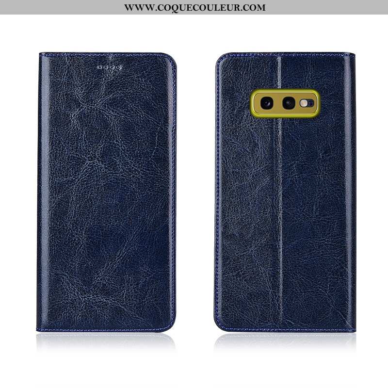 Housse Samsung Galaxy S10e Cuir Nouveau Téléphone Portable, Étui Samsung Galaxy S10e Modèle Fleurie 
