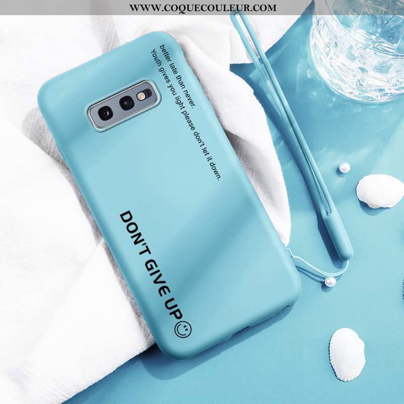 Housse Samsung Galaxy S10e Créatif Légère Bleu, Étui Samsung Galaxy S10e Ultra Tout Compris Bleu