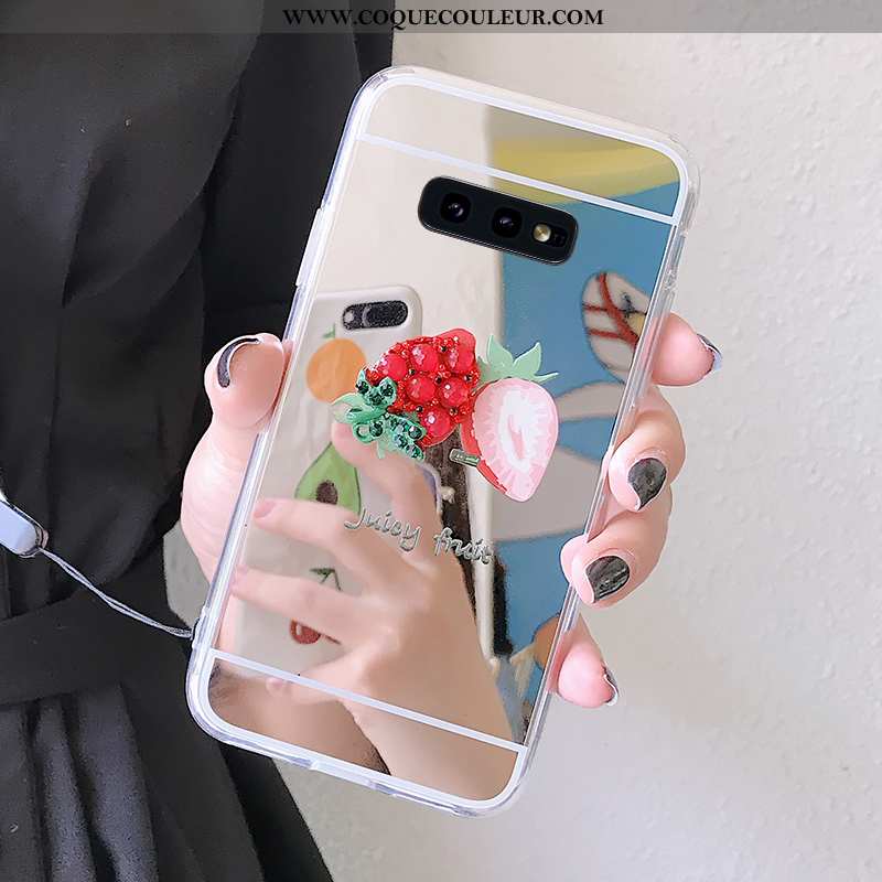 Housse Samsung Galaxy S10e Silicone Miroir Nouveau, Étui Samsung Galaxy S10e Protection Argent