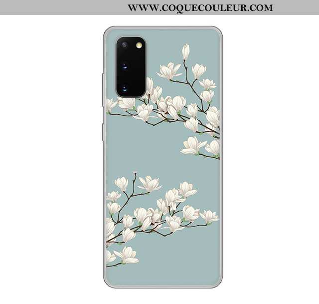 Étui Samsung Galaxy S20 Transparent Vent Étui, Coque Samsung Galaxy S20 Dessin Animé Blanc Blanche