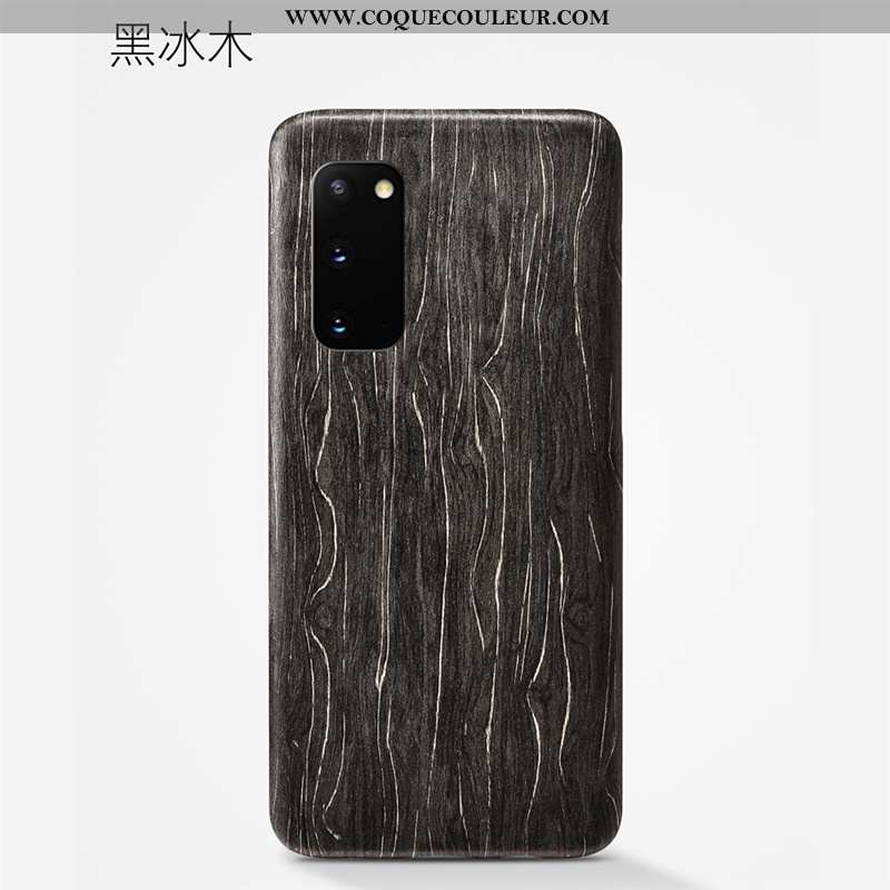 Étui Samsung Galaxy S20 Protection Modèle Fleurie Qualité, Coque Samsung Galaxy S20 En Bois Khaki