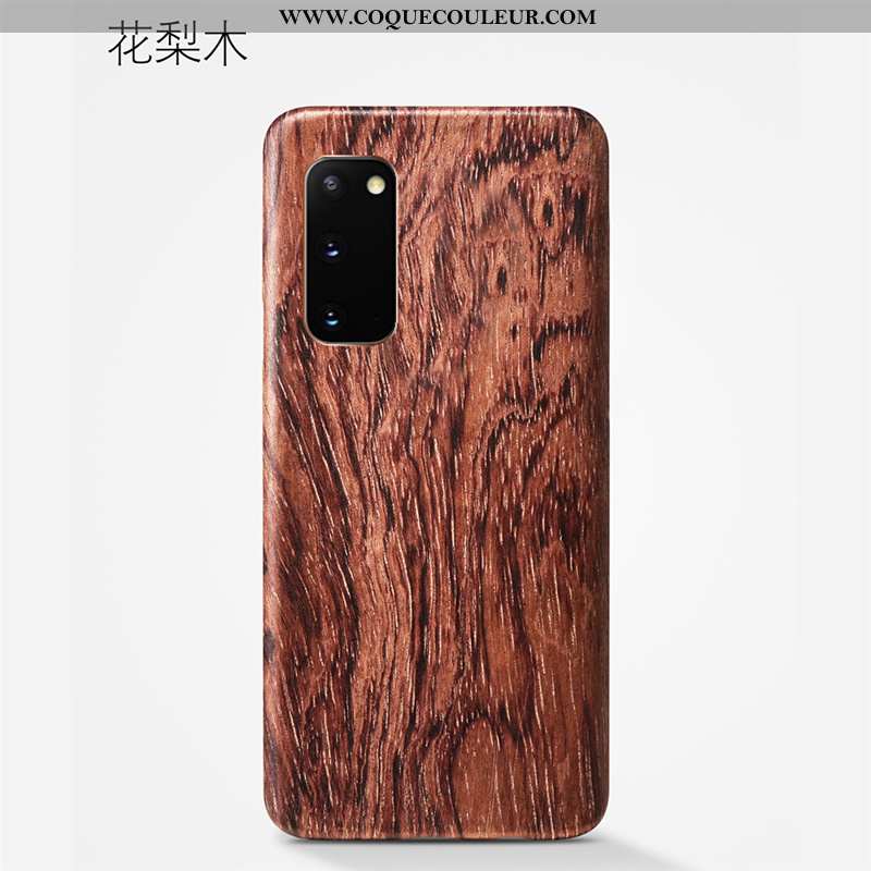 Étui Samsung Galaxy S20 Protection Modèle Fleurie Qualité, Coque Samsung Galaxy S20 En Bois Khaki