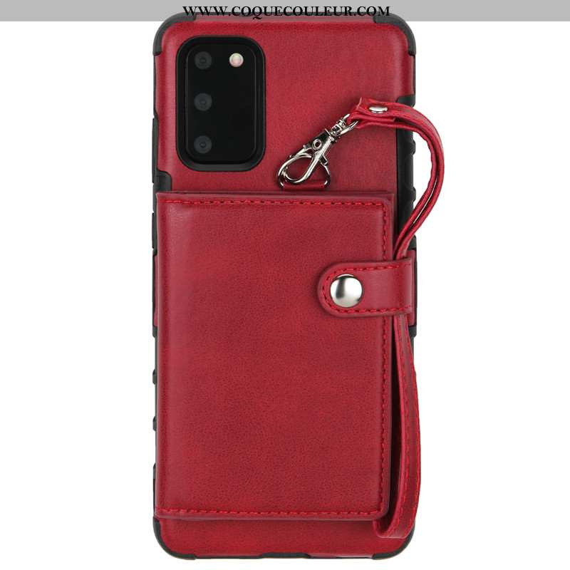 Étui Samsung Galaxy S20 Ornements Suspendus Sac Carte Rouge, Coque Samsung Galaxy S20 Créatif Rouge