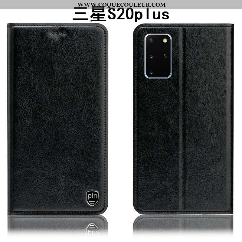 Étui Samsung Galaxy S20+ Protection Tout Compris Étoile, Coque Samsung Galaxy S20+ Cuir Véritable No