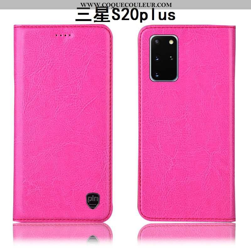 Étui Samsung Galaxy S20+ Protection Tout Compris Étoile, Coque Samsung Galaxy S20+ Cuir Véritable No