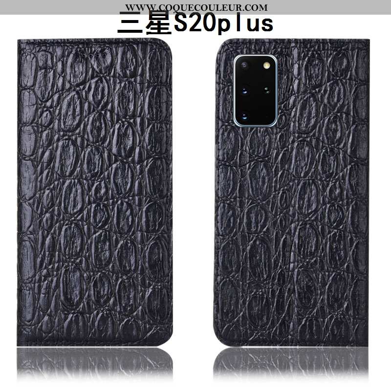 Étui Samsung Galaxy S20+ Cuir Véritable Étoile Étui, Coque Samsung Galaxy S20+ Protection Tout Compr