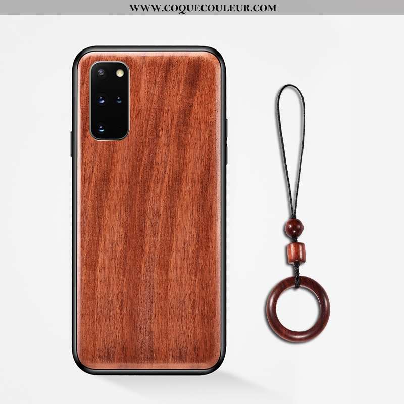 Étui Samsung Galaxy S20+ Modèle Fleurie Anneau Étui, Coque Samsung Galaxy S20+ Protection En Bois Ma