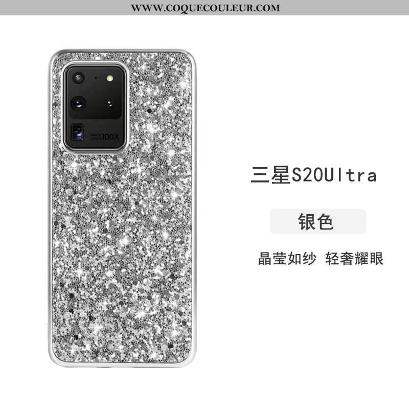 Étui Samsung Galaxy S20 Ultra Fluide Doux Luxe Net Rouge, Coque Samsung Galaxy S20 Ultra Silicone Bl