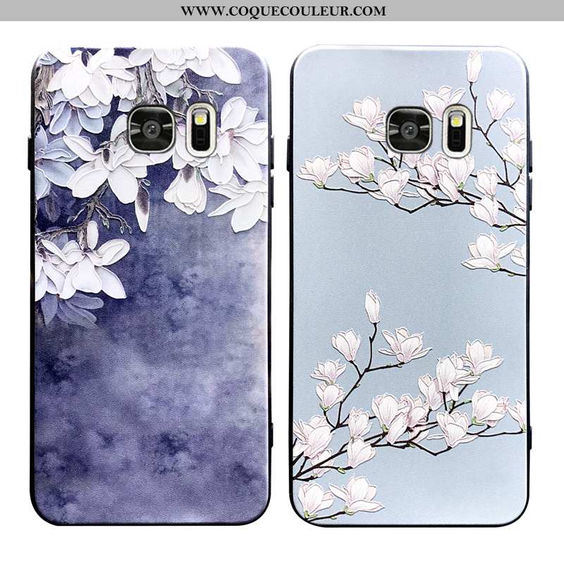 Étui Samsung Galaxy S6 Edge Fluide Doux Créatif Coque, Coque Samsung Galaxy S6 Edge Silicone Net Rou