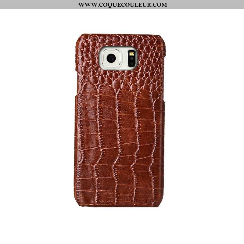 Coque Samsung Galaxy S6 Edge Créatif Modèle Fleurie Coque, Housse Samsung Galaxy S6 Edge Cuir Vérita