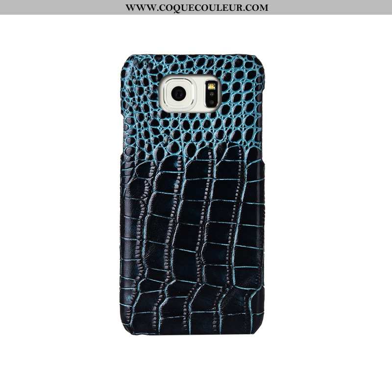 Coque Samsung Galaxy S6 Edge Créatif Modèle Fleurie Coque, Housse Samsung Galaxy S6 Edge Cuir Vérita