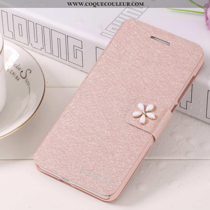 Étui Samsung Galaxy S6 Tendance Étoile Housse, Coque Samsung Galaxy S6 Cuir Téléphone Portable Rose