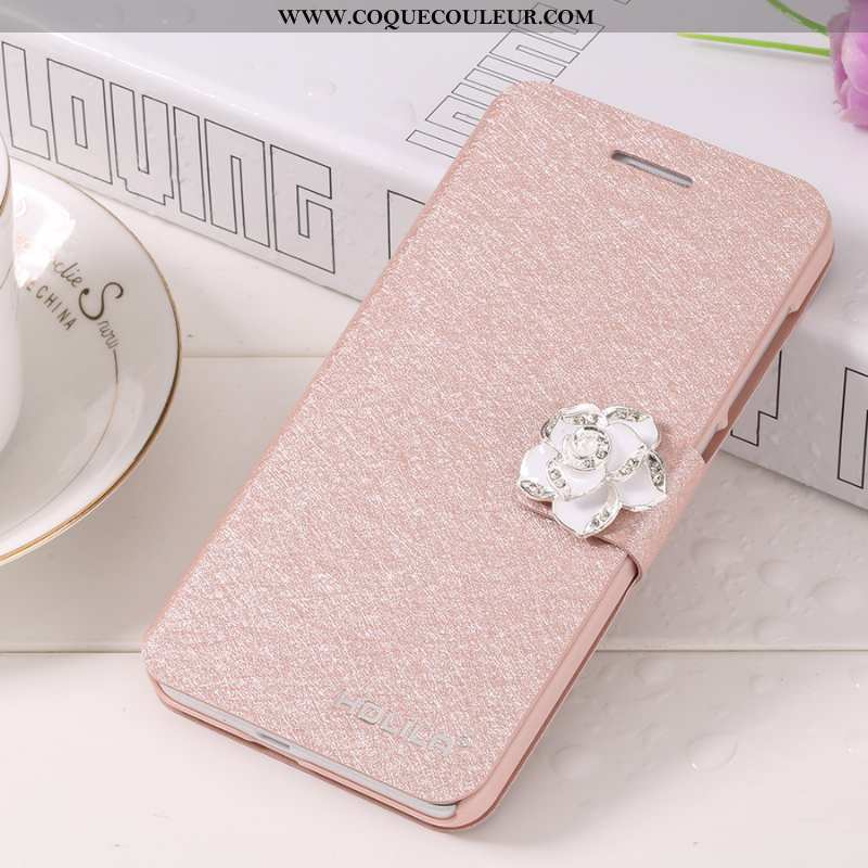 Étui Samsung Galaxy S6 Tendance Étoile Housse, Coque Samsung Galaxy S6 Cuir Téléphone Portable Rose