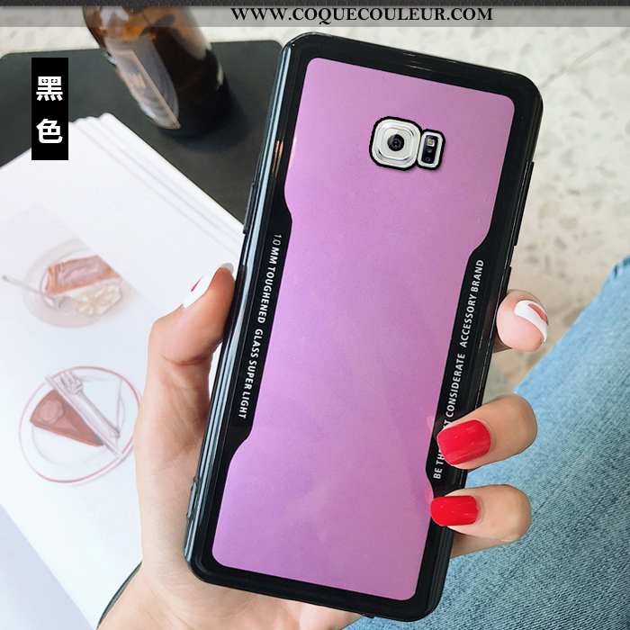 Coque Samsung Galaxy S6 Mode Téléphone Portable Rouge, Housse Samsung Galaxy S6 Silicone Simple Roug