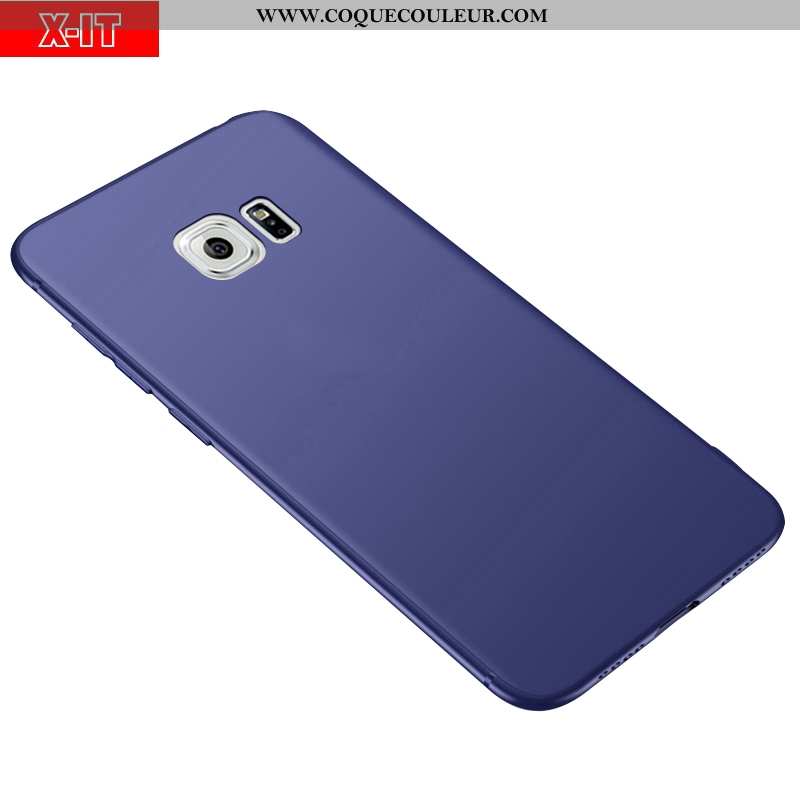 Coque Samsung Galaxy S6 Protection Rouge Étui, Housse Samsung Galaxy S6 Délavé En Daim Téléphone Por