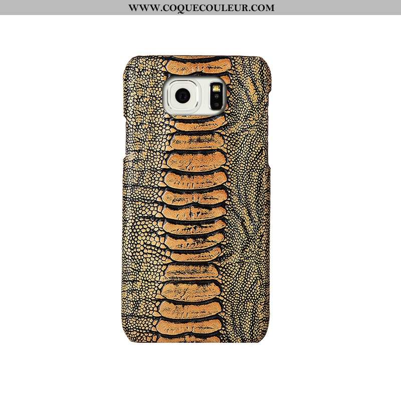 Coque Samsung Galaxy S6 Luxe Téléphone Portable, Housse Samsung Galaxy S6 Créatif Protection Khaki