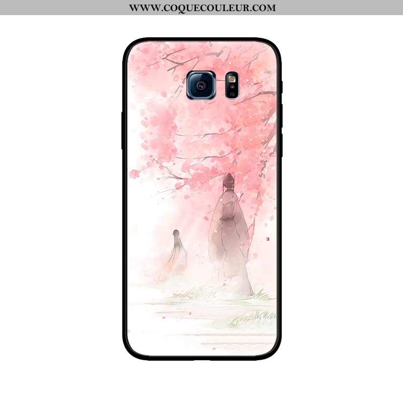 Housse Samsung Galaxy S6 Délavé En Daim Amoureux Coque, Étui Samsung Galaxy S6 Personnalité Tendance