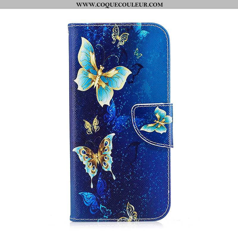 Coque Samsung Galaxy S7 Edge Cuir Peinture Coque, Housse Samsung Galaxy S7 Edge Protection Noir