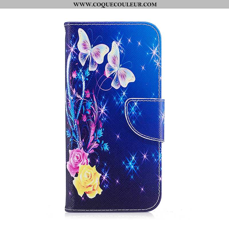 Coque Samsung Galaxy S7 Edge Cuir Peinture Coque, Housse Samsung Galaxy S7 Edge Protection Noir