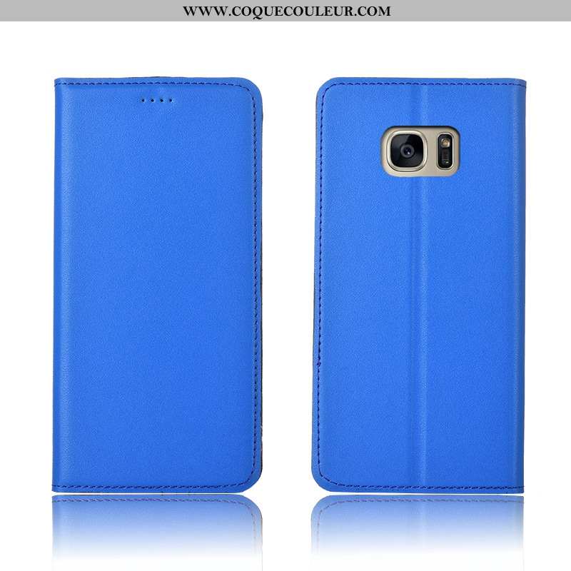 Étui Samsung Galaxy S7 Edge Cuir Téléphone Portable Nouveau, Coque Samsung Galaxy S7 Edge Fluide Dou