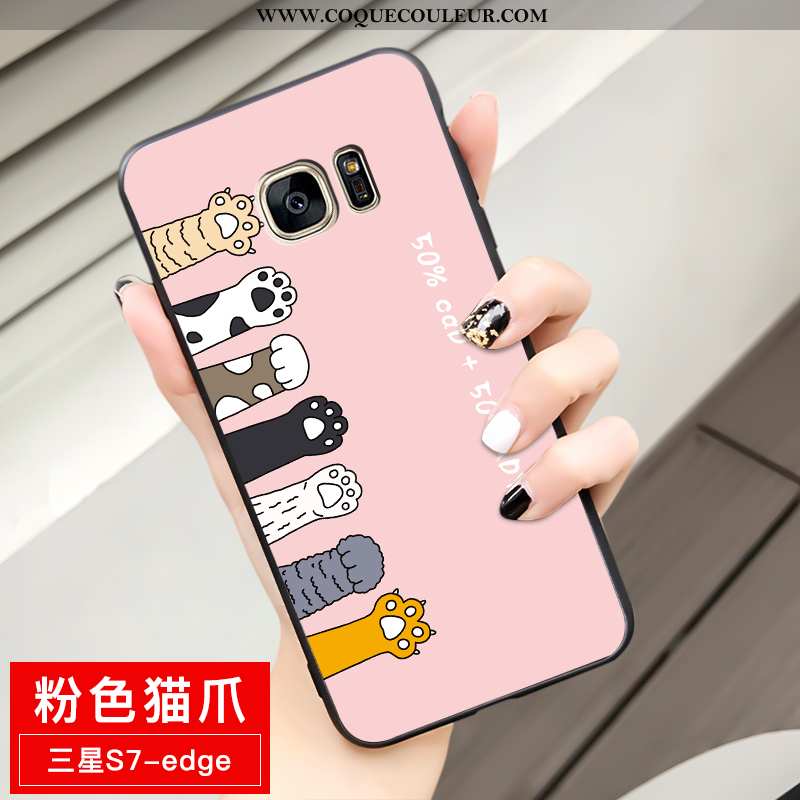 Coque Samsung Galaxy S7 Edge Dessin Animé Tout Compris, Housse Samsung Galaxy S7 Edge Fluide Doux Té