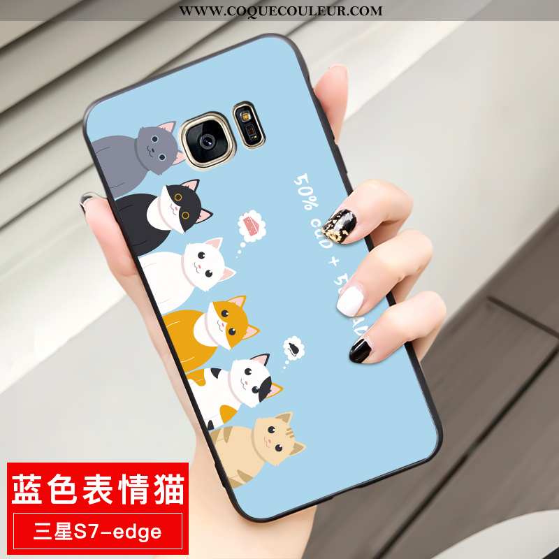 Coque Samsung Galaxy S7 Edge Dessin Animé Tout Compris, Housse Samsung Galaxy S7 Edge Fluide Doux Té