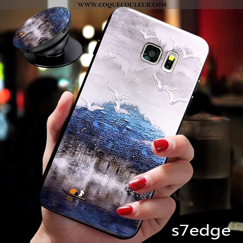 Étui Samsung Galaxy S7 Edge Ornements Suspendus Incassable Tendance, Coque Samsung Galaxy S7 Edge Pe
