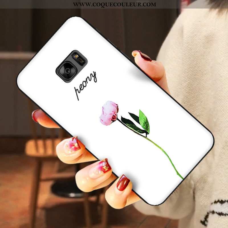 Housse Samsung Galaxy S7 Délavé En Daim Téléphone Portable Nouveau, Étui Samsung Galaxy S7 Dessin An