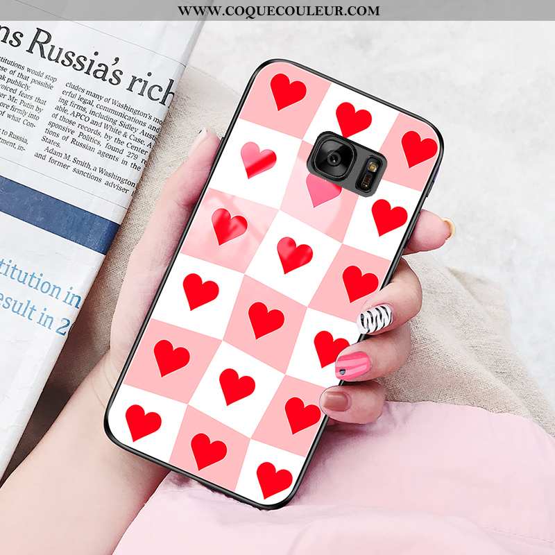 Coque Samsung Galaxy S7 Tendance Étui Étoile, Housse Samsung Galaxy S7 Fluide Doux Vent Blanche