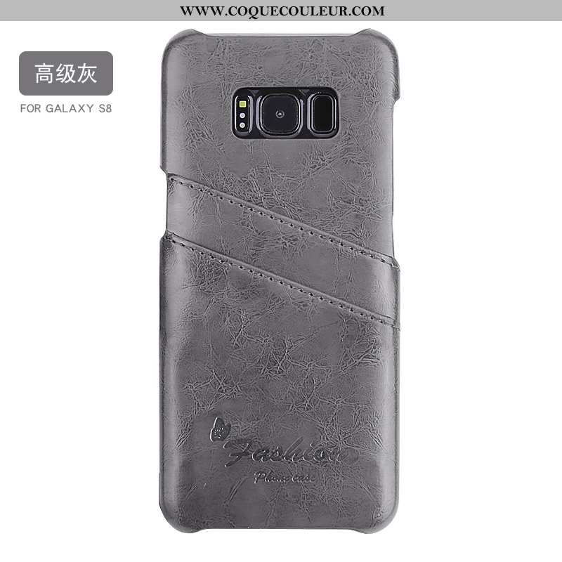 Étui Samsung Galaxy S8 Personnalité Tendance Cuir, Coque Samsung Galaxy S8 Ultra Couvercle Arrière B