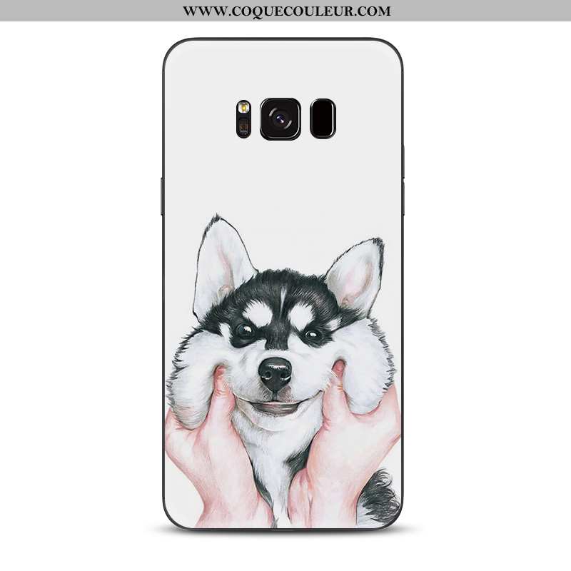 Housse Samsung Galaxy S8 Charmant Animal Étoile, Étui Samsung Galaxy S8 Tendance Chiens Gris