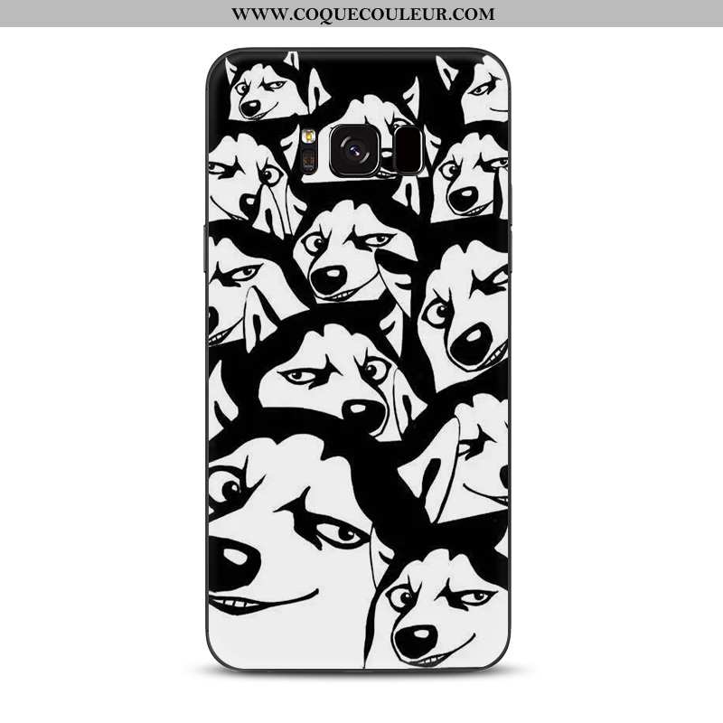 Housse Samsung Galaxy S8 Charmant Animal Étoile, Étui Samsung Galaxy S8 Tendance Chiens Gris