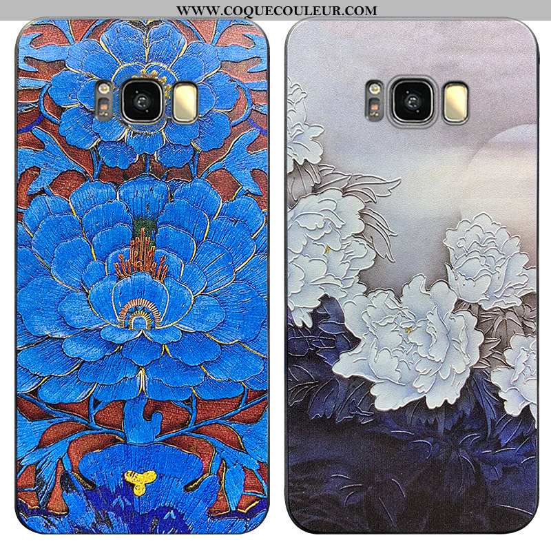 Étui Samsung Galaxy S8 Créatif Luxe Tout Compris, Coque Samsung Galaxy S8 Ultra Nouveau Bleu