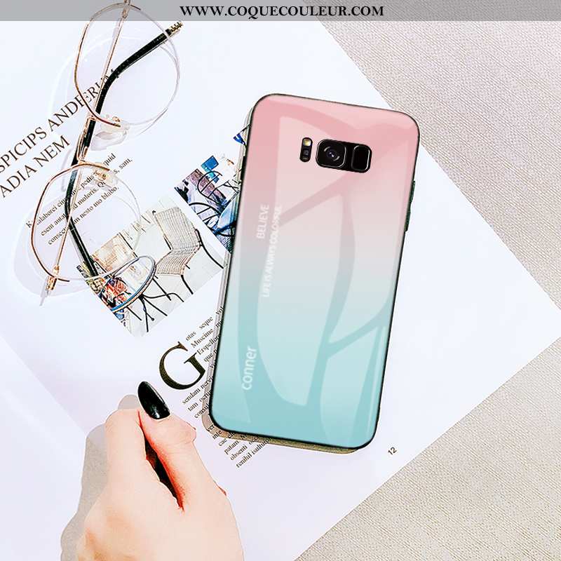 Coque Samsung Galaxy S8 Dessin Animé Vent Tout Compris, Housse Samsung Galaxy S8 Tendance Rose