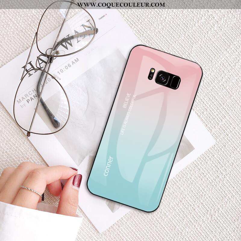 Coque Samsung Galaxy S8 Dessin Animé Vent Tout Compris, Housse Samsung Galaxy S8 Tendance Rose